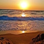 Couché de soleil dans Les Landes