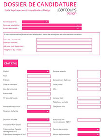 Dossier de candidature Eduka Graphiste Concepteur Valence